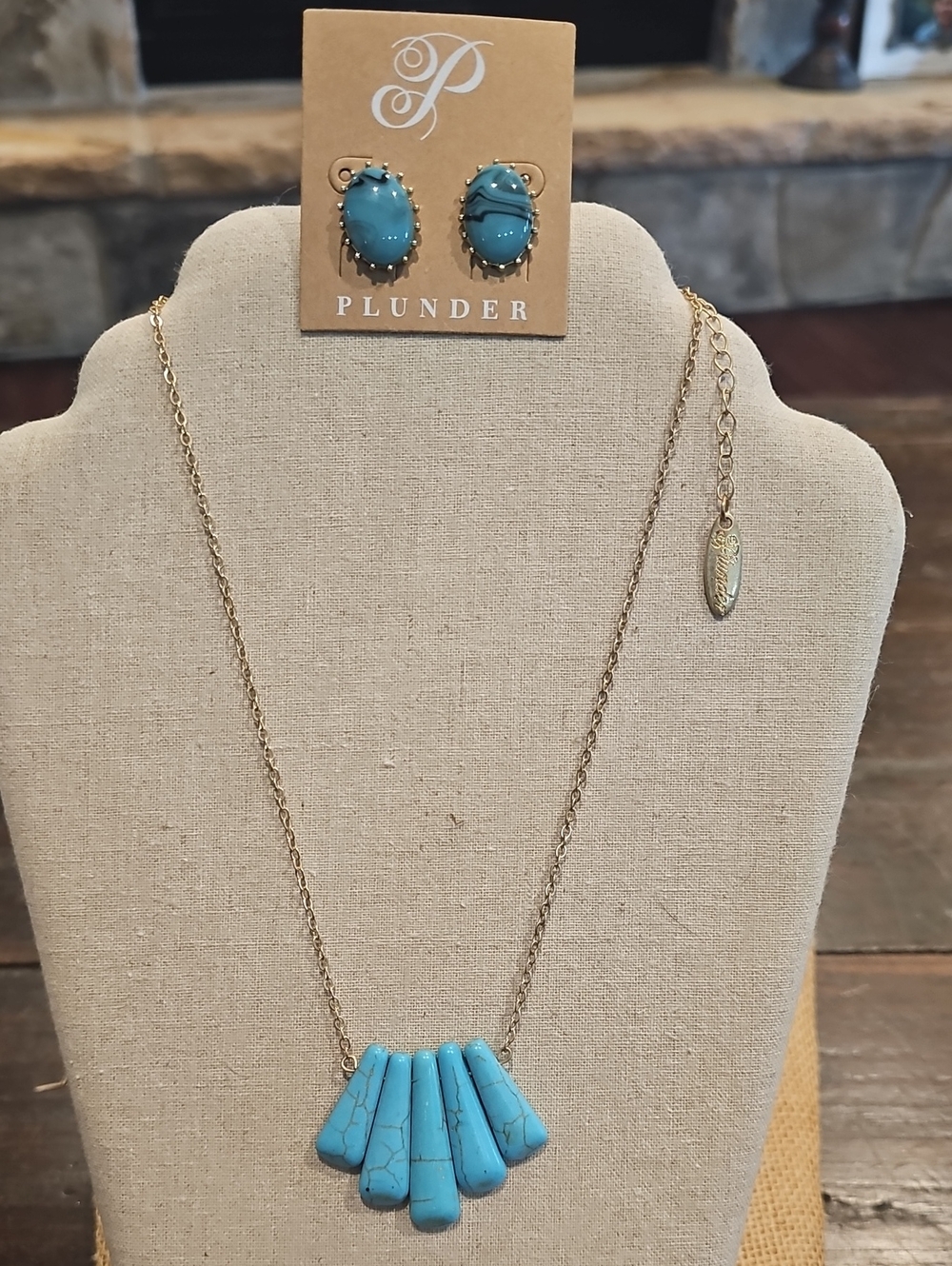 New Plunder 2pc Turquoise Set